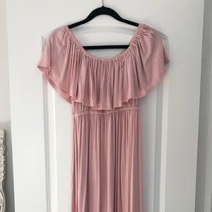 Ingrid & Isabel Maternity Off the Shoulder Maxi